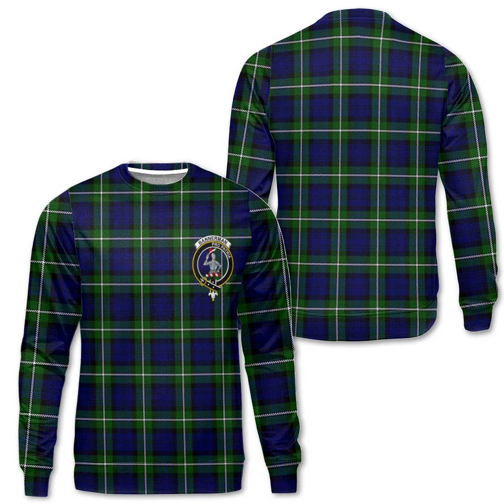 Clan Bannerman Tartan Men Sweatshirt Crest And Plaid Basic Style