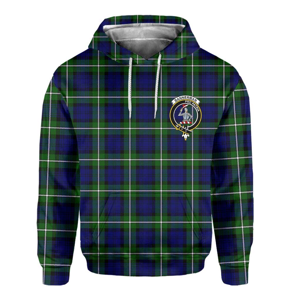 Clan Bannerman Tartan Women Hoodie Crest And Plaid Basic Style