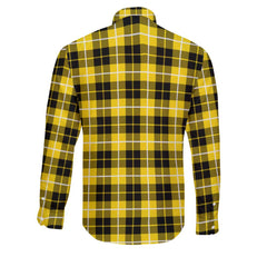 Clan Barclay Tartan Long Sleeve Button Shirt Crest And Plaid Basic Style