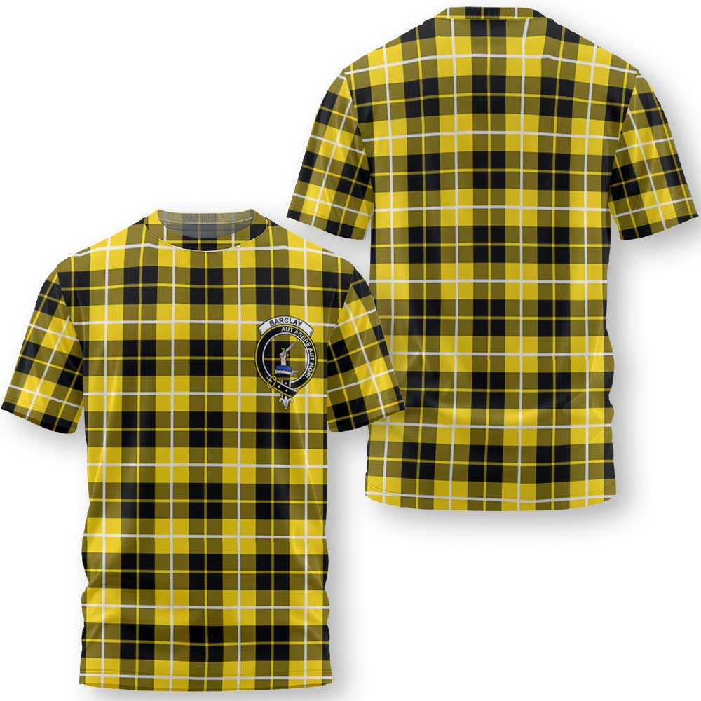 Clan Barclay Tartan Men T Shirt Crest And Plaid Basic Style