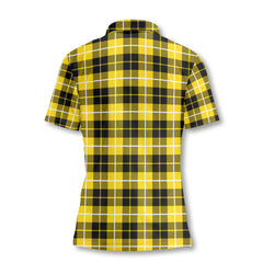 Clan Barclay Tartan Women Polo Shirt Crest And Plaid Basic Style