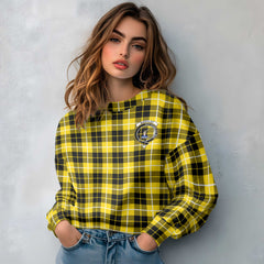 Clan Barclay Tartan Women Sweatshirt Crest And Plaid Basic Style