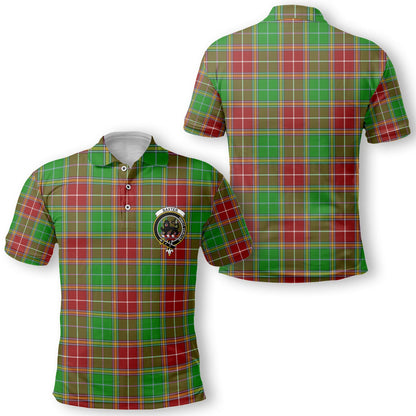 Clan Baxter Tartan Men Polo Shirt Crest And Plaid Basic Style