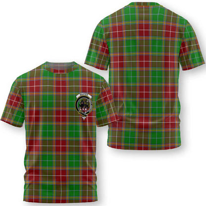 Clan Baxter Tartan Men T Shirt Crest And Plaid Basic Style