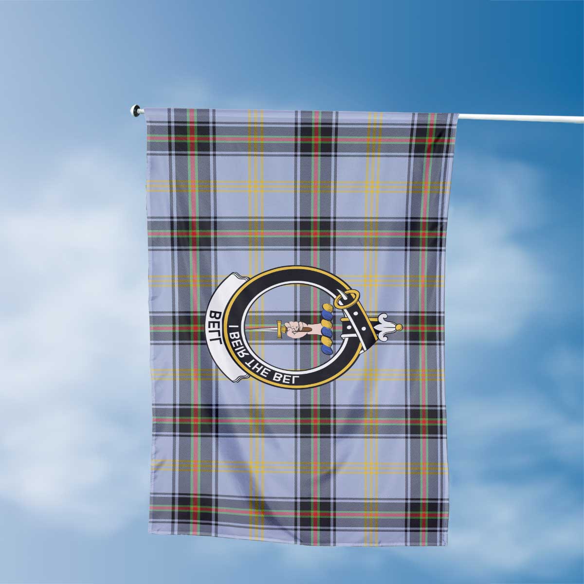 Clan Bell Tartan Flag 1 Crest And Plaid Basic Style Tartan House Flag Crest And Plaid Basic Style