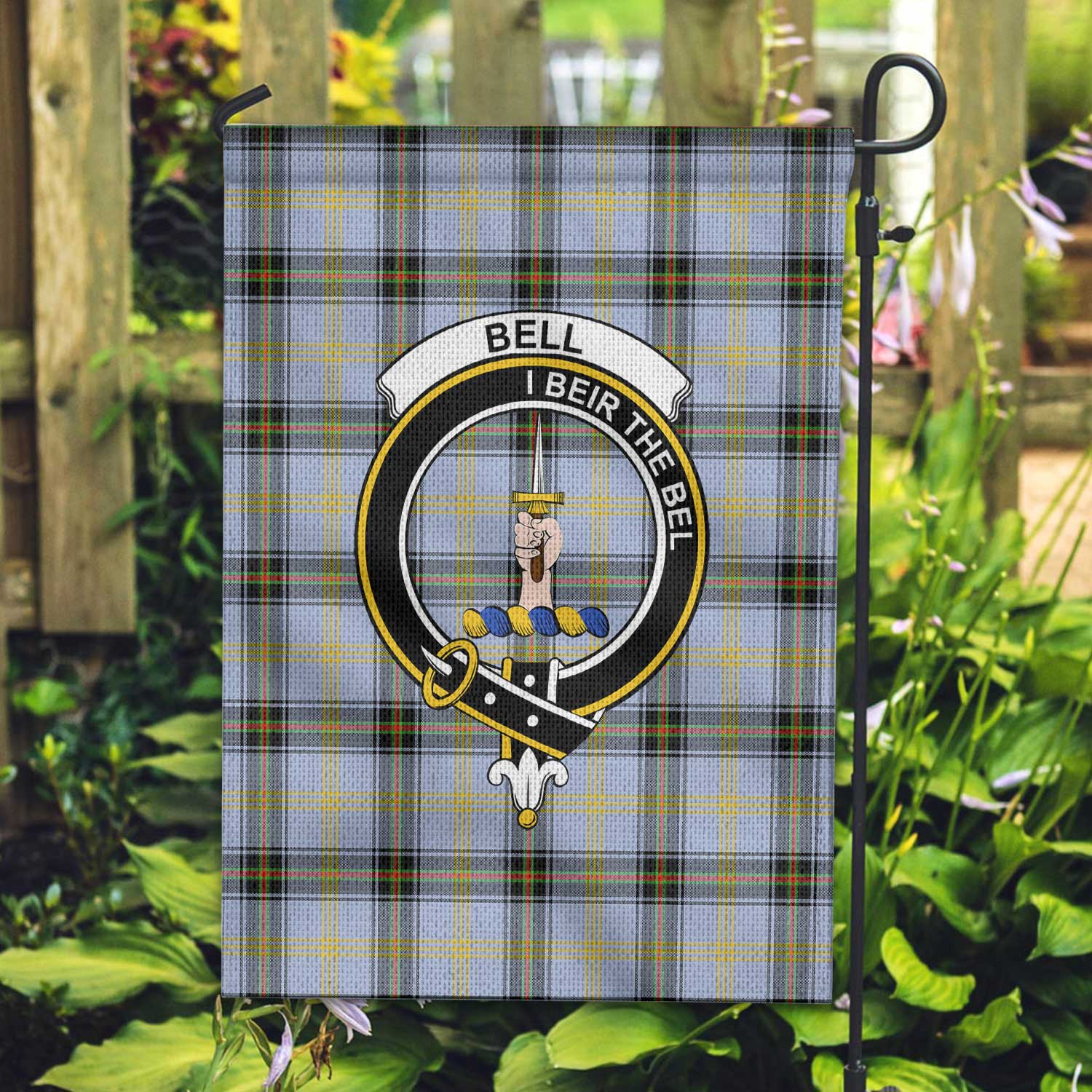 Clan Bell Tartan Garden Flag Crest And Plaid Basic Style