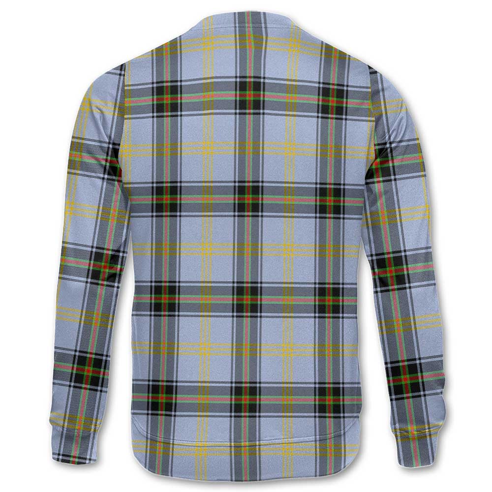 Clan Bell Tartan Men Sweatshirt Crest And Plaid Basic Style