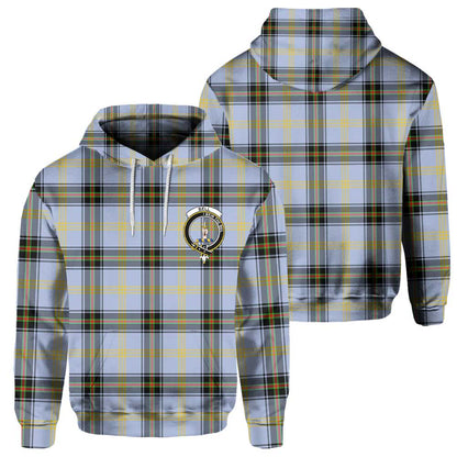 Clan Bell Tartan Women Hoodie Crest And Plaid Basic Style