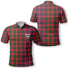 Clan Belshes Tartan Golf Men Polo Shirt Crest And Plaid Basic Style