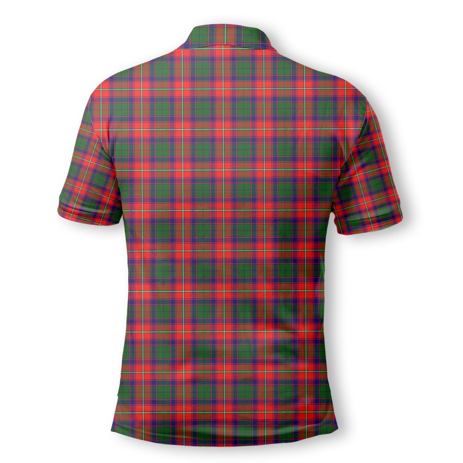 Clan Belshes Tartan Golf Men Polo Shirt Crest And Plaid Basic Style
