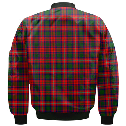 Clan Belshes Tartan Men Bomber Jacket Crest And Plaid Basic Style