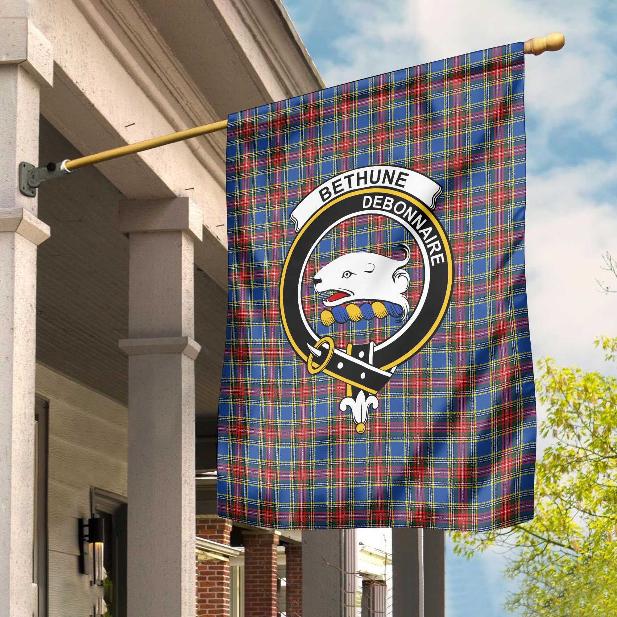 Clan Bethune Tartan Garden Flag Crest And Plaid Basic Style