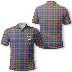 Clan Bethune Tartan Golf Men Polo Shirt Crest And Plaid Basic Style
