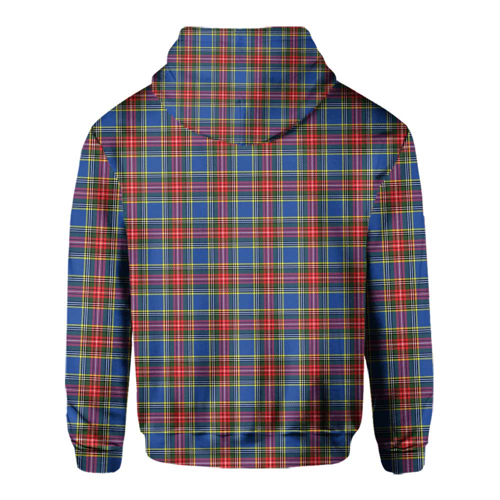 Clan Bethune Tartan Men Hoodie Crest And Plaid Basic Style