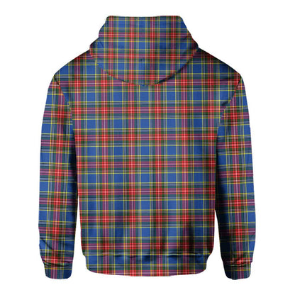 Clan Bethune Tartan Men Hoodie Crest And Plaid Basic Style