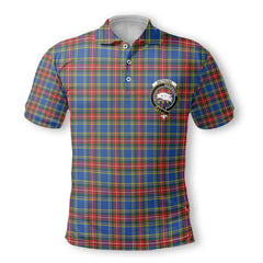 Clan Bethune Tartan Men Polo Shirt Crest And Plaid Basic Style