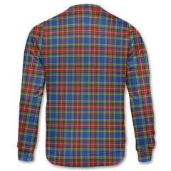 Clan Bethune Tartan Men Sweatshirt Crest And Plaid Basic Style