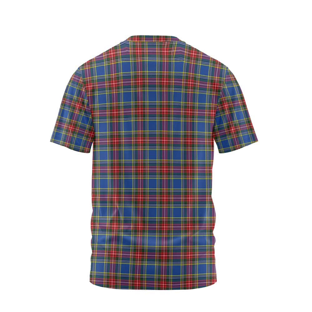 Clan Bethune Tartan Men T Shirt Crest And Plaid Basic Style