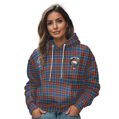 Clan Bethune Tartan Women Hoodie Crest And Plaid Basic Style