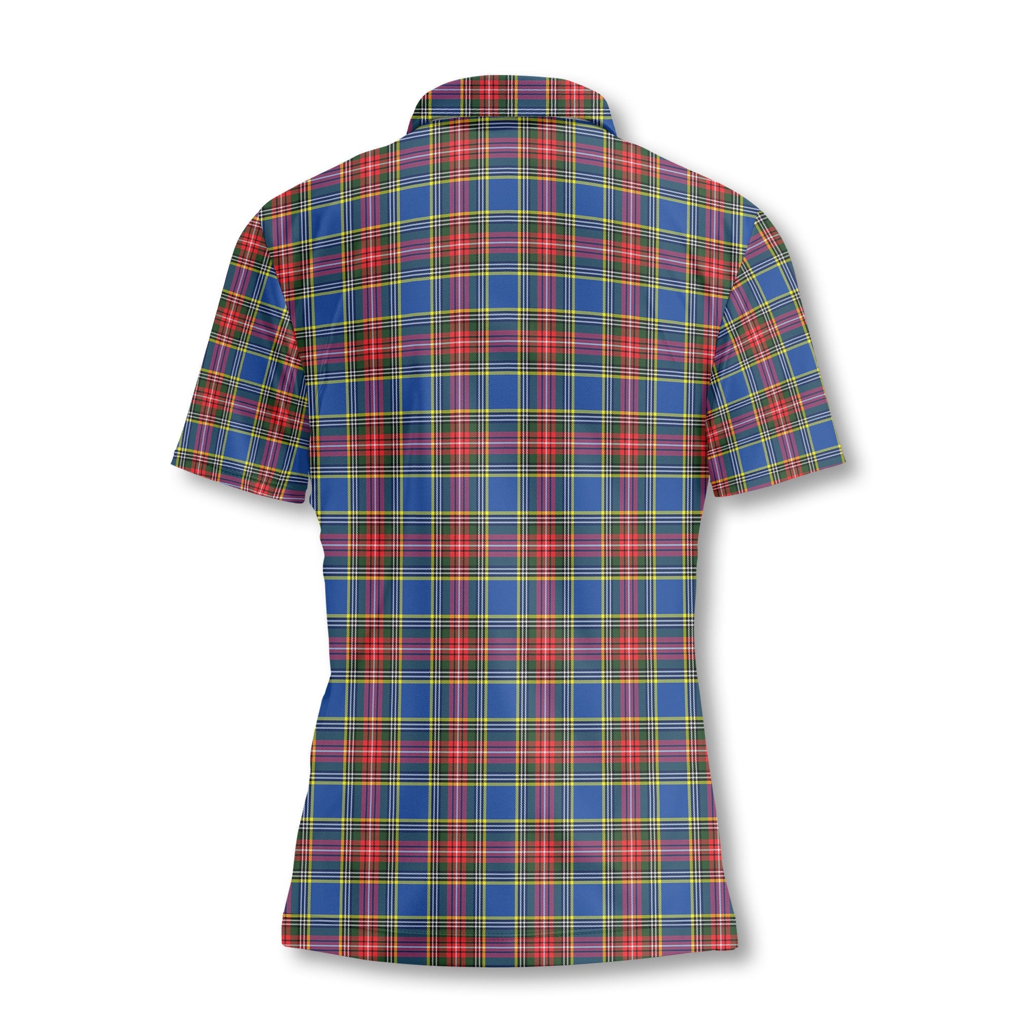 Clan Bethune Tartan Women Polo Shirt Crest And Plaid Basic Style