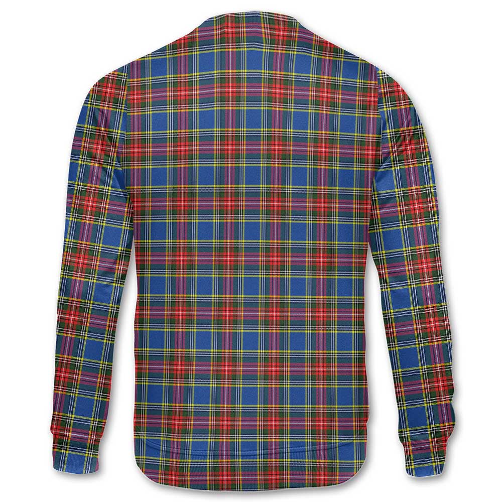 Clan Bethune Tartan Women Sweatshirt Crest And Plaid Basic Style
