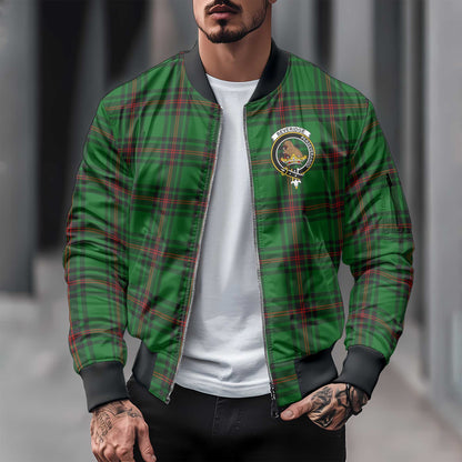 Clan Beveridge Tartan Men Bomber Jacket Crest And Plaid Basic Style