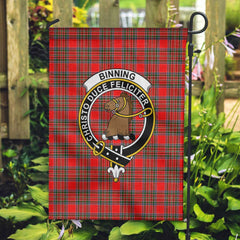 Clan Binning Of Wallifoord Tartan Garden Flag Crest And Plaid Basic Style