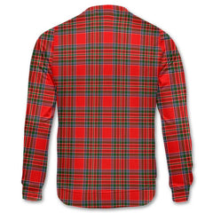 Clan Binning Of Wallifoord Tartan Men Sweatshirt Crest And Plaid Basic Style