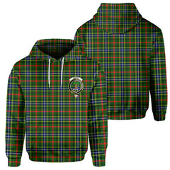 Clan Bisset Tartan Men Hoodie Crest And Plaid Basic Style