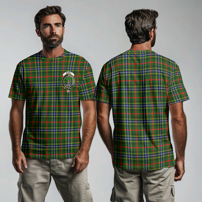 Clan Bisset Tartan Men T Shirt Crest And Plaid Basic Style