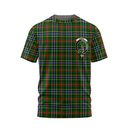 Clan Bisset Tartan Women T Shirt Crest And Plaid Basic Style