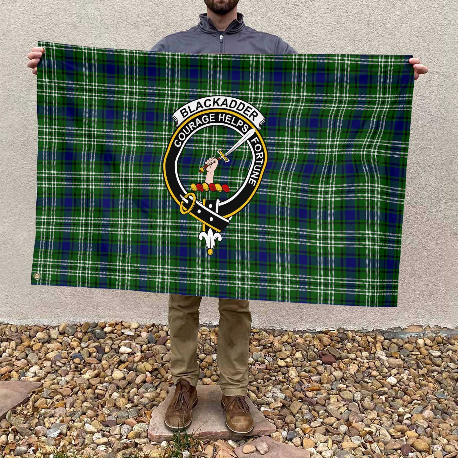 Clan Blackadder Tartan Flag 1 Crest And Plaid Basic Style Tartan House Flag Crest And Plaid Basic Style