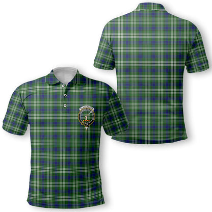 Clan Blackadder Tartan Golf Men Polo Shirt Crest And Plaid Basic Style