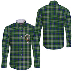 Clan Blackadder Tartan Long Sleeve Button Shirt Crest And Plaid Basic Style