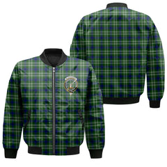 Clan Blackadder Tartan Men Bomber Jacket Crest And Plaid Basic Style
