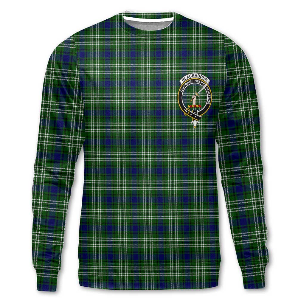 Clan Blackadder Tartan Men Sweatshirt Crest And Plaid Basic Style