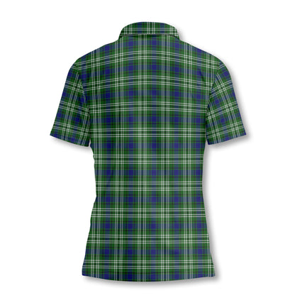 Clan Blackadder Tartan Women Polo Shirt Crest And Plaid Basic Style