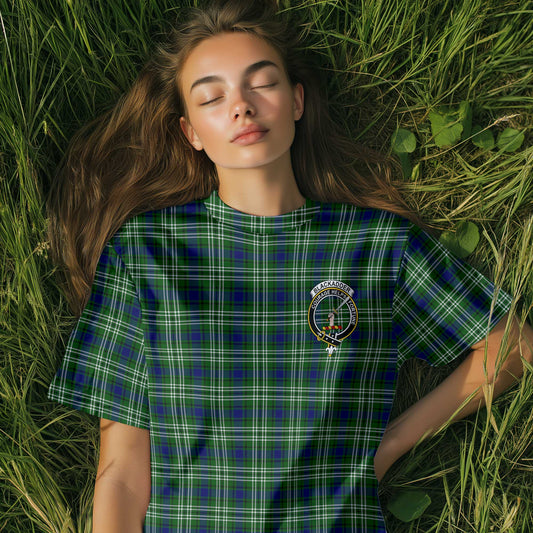 Clan Blackadder Tartan Women T Shirt Crest And Plaid Basic Style