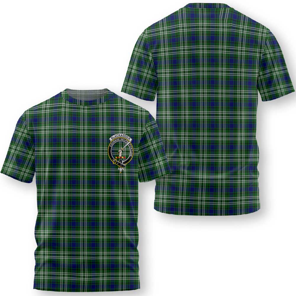 Clan Blackadder Tartan Women T Shirt Crest And Plaid Basic Style