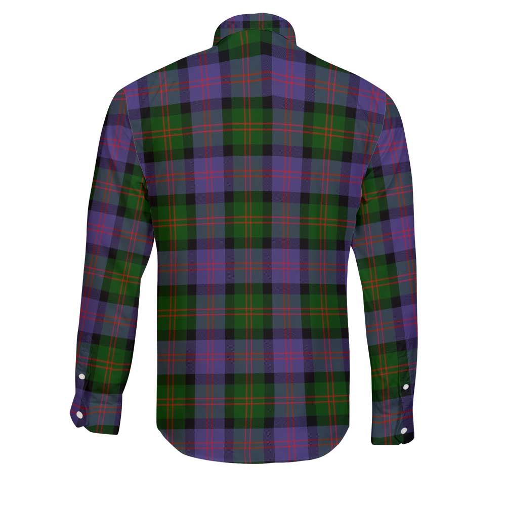 Clan Blair Tartan Long Sleeve Button Shirt Crest And Plaid Basic Style