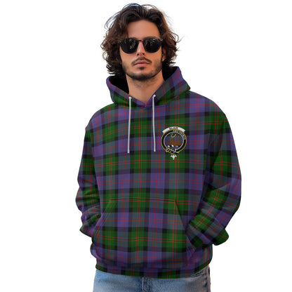 Clan Blair Tartan Men Hoodie Crest And Plaid Basic Style