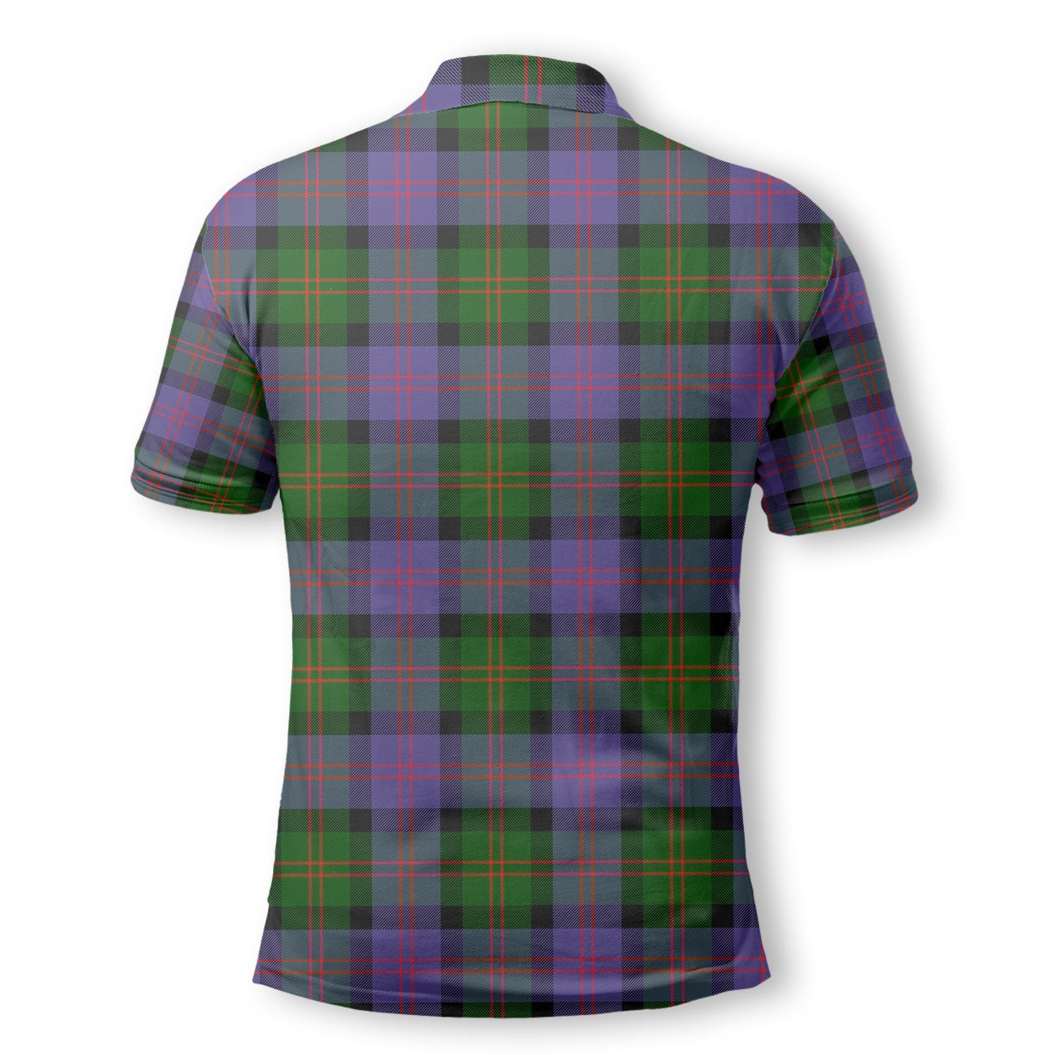 Clan Blair Tartan Men Polo Shirt Crest And Plaid Basic Style