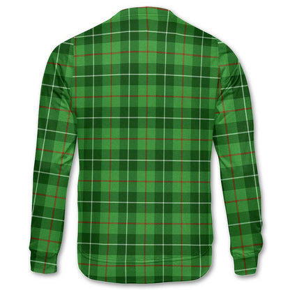 Clan Blane Tartan Men Sweatshirt Crest And Plaid Basic Style