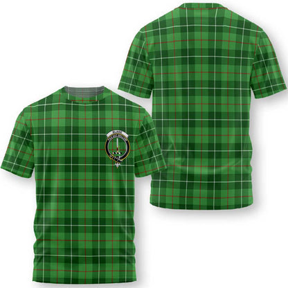 Clan Blane Tartan Men T Shirt Crest And Plaid Basic Style