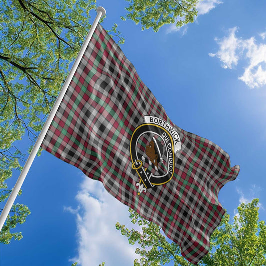 Clan Borthwick Tartan Flag 1 Crest And Plaid Basic Style Tartan House Flag Crest And Plaid Basic Style