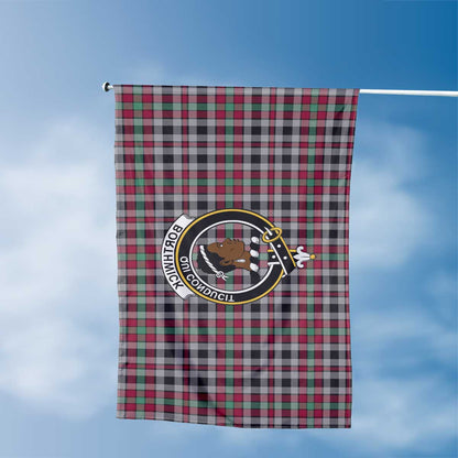 Clan Borthwick Tartan Flag Crest And Plaid Basic Style