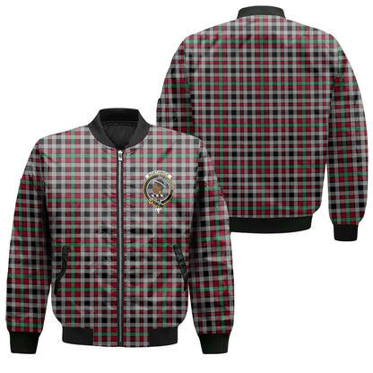 Clan Borthwick Tartan Men Bomber Jacket Crest And Plaid Basic Style