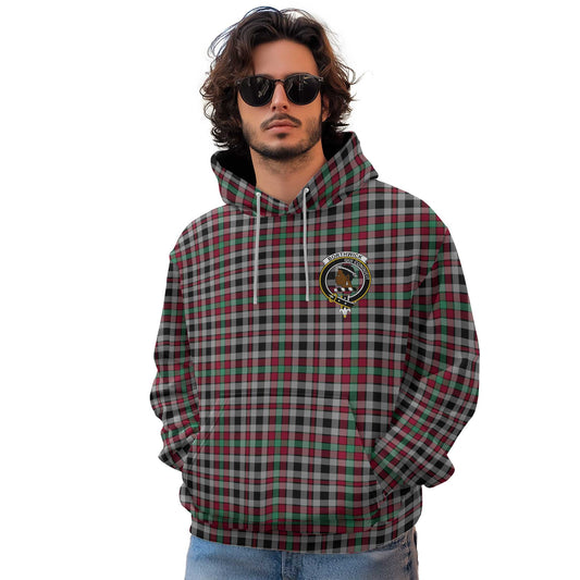 Clan Borthwick Tartan Men Hoodie Crest And Plaid Basic Style