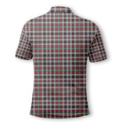 Clan Borthwick Tartan Men Polo Shirt Crest And Plaid Basic Style