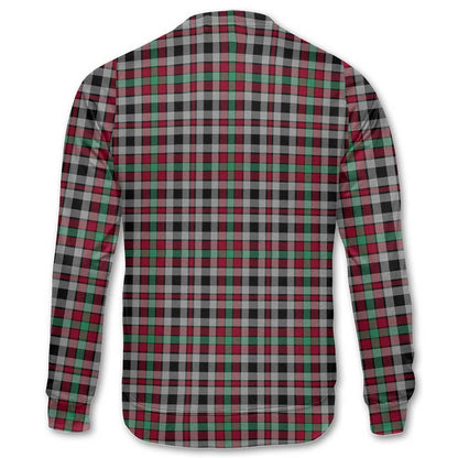 Clan Borthwick Tartan Men Sweatshirt Crest And Plaid Basic Style